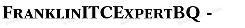 FranklinITCExpertBQ 字体转换